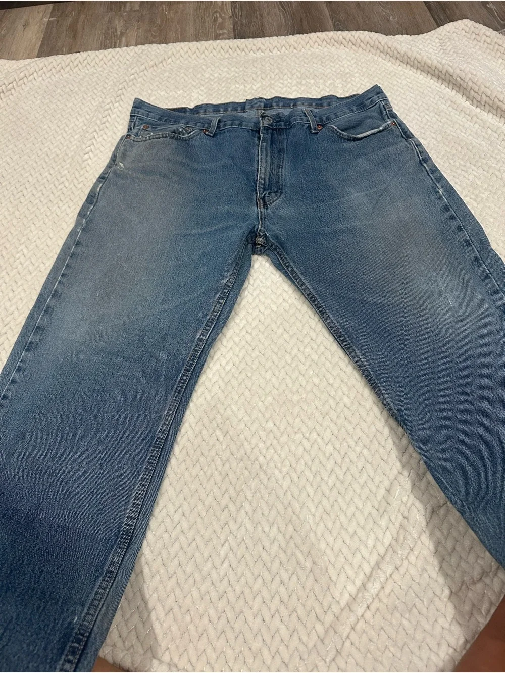 Levi's Straight Leg Jeans in Faded Blue